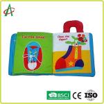 ISO BSCI Family Early Education 3d Cloth Book Polyester fabric