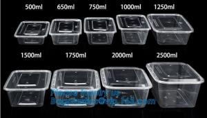 Wholesale Microwave lunch bento box Eco-friendly 700ml disposable plastic pp food storage containers food take away packaging box from china suppliers