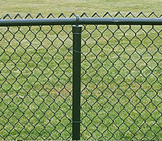 Green Color PVC Chain link Fence