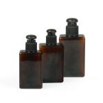 100ml 200ml 250ml Petg Cream Jar 24/410 Square Amber Shampoo Bottle