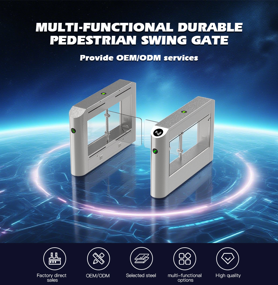 HCW High Security Fully Automatic System Turnstiles Gate Waist Height