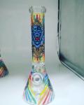 14 Inches Shisha Water Pipe Transparent Glass Smoking Accessories