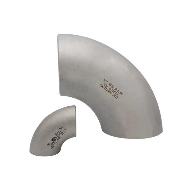 Connection Welding Silver Pipe Fitting WZ SS304 316 CF8 Sch 40 90 Degree Punched