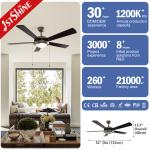 Classic 52" Ceiling Fan with LED Light & Pull Chain Control