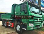 U Shape 12 - 20 Cubic Tipper Truck , 3 Axle 20 - 30 Ton Dump Truck LHD Steering