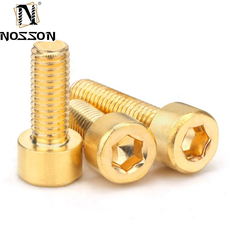 Metric Brass Cylinder Head Bolts for Construction DIN Standard M2 M2.5 M3 M4 M5 M6M8 M10 M12 M14 M16 M18 M20 M24 M27 M30