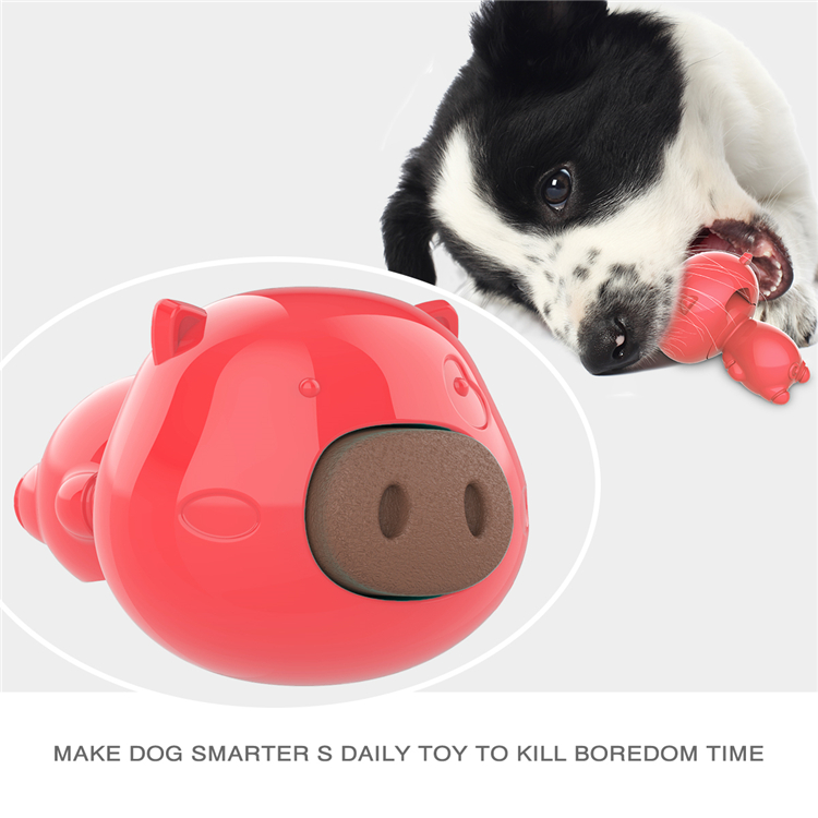 Hot Sales Custom Cute Pig Style Animal Rubber Teeth Cleaning Molar Bite Puppy Dog Chews Toy