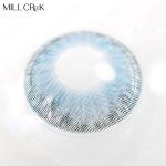 Custom Logo Nougat Blue Eye Contact Lenses Triple Tone 14.2mm