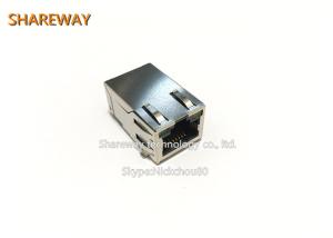 Wholesale Single Row 6pins PoE RJ45 Connector J0G-0059NL Right Angle With LED / Finger from china suppliers