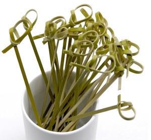 Wholesale Decorative Cocktail 4 inch bamboo knot skewers picks 50pcs Packing from china suppliers