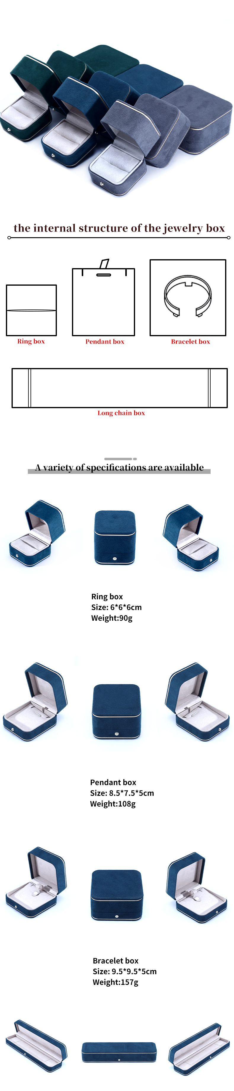 Rectangle Velvet Jewelry Box For Handmade Bracelets And Rings In 2023 Luxury Packaging