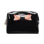 Portable Multi Functional Small Black Travel PU Makeup Bag