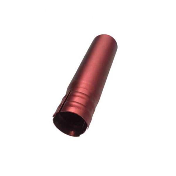 Red Anodized Deep Drawn Metal Parts Pressing Stamping Electronics Optional