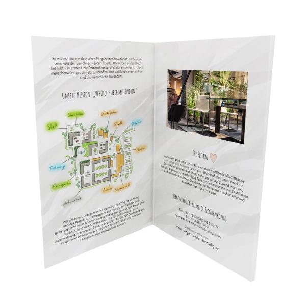 LCD screen printing digital catalogue card advertising player video book ODM