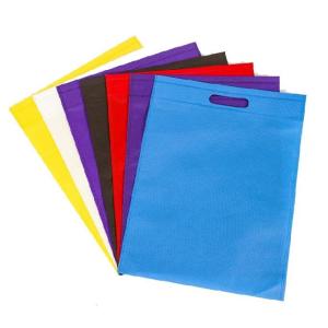 Wholesale Handled Colorful Non Woven Reusable Bags Eco Friendly Non Woven D Cut Carry Bag from china suppliers