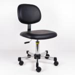 Dual Wheel Vinyl ESD Task Chair Electrostatic Discharge Medium Bench Height