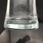 16oz Transparent Clear Wheat Beer Glass With Water Decal Printing Logo