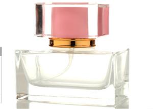 Wholesale 30ml Square Clear Mini Glass Perfume Bottles With Pump Spray , Long Life from china suppliers