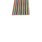 1m 3.3ft 40 Way Rainbow IDC Wire , Flat Ribbon Cable Customized Length