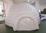 White Inflatable Igloo Tent Outside Diameter 4.8 Meter CE Certificated