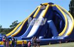 Giant Inflatable Water , Long Inflatable Trippo Water Slide For Kids And Adults