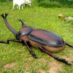 Sunproof Animatronic Insects Sculpture Customized With Movement / Sound