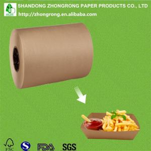 China PE coated paper for disposable food tray on sale