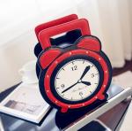 Cartoon cute alarm clock female PU leather messenger bag cute candy colored