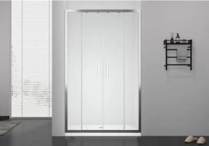 Wholesale Clear Rails Sliding Glass Shower Enclosure Roller / Screen Printing 8MM from china suppliers