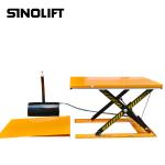 1000kg Low Profile Electric Hydraulic Scissor Lift Table With Aluminum Safety