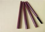 Slim Brown Waterproof Eyebrow Pencil Tube Custom Designs ABS Material
