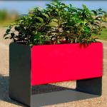 Colorful Powder Coating EN840 Certified Garden Metal Flower Pots