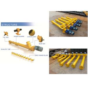 Wholesale Sawdust Hopper Tubular Screw Conveyor with Motor Drive from china suppliers