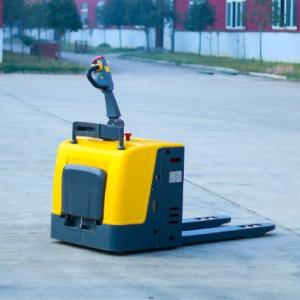 Wholesale Automatic Electric Pallet Truck With Pedal 3000kg / Stand On Electric Pallet Jack from china suppliers