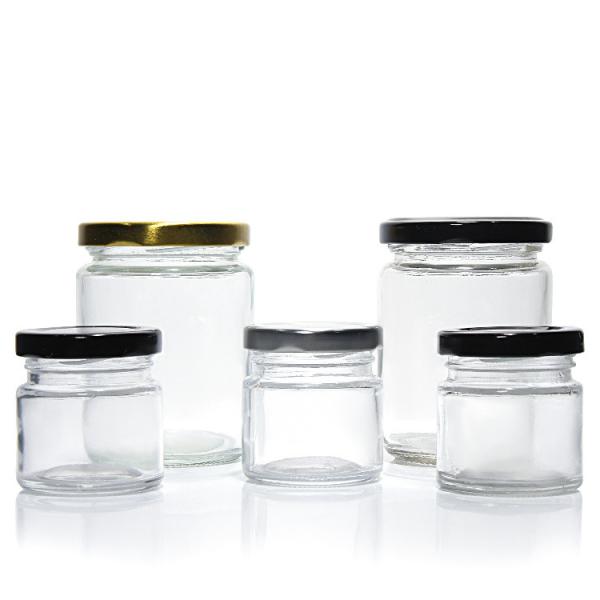 Custom Luxury 100ml 180ml 500ml Small Round Freezing Glass Jar For Storing