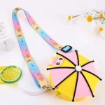 Silicone Pencil Case Makeup Bag Silicone Corssbody Shoulder Purse Bag Cartoon