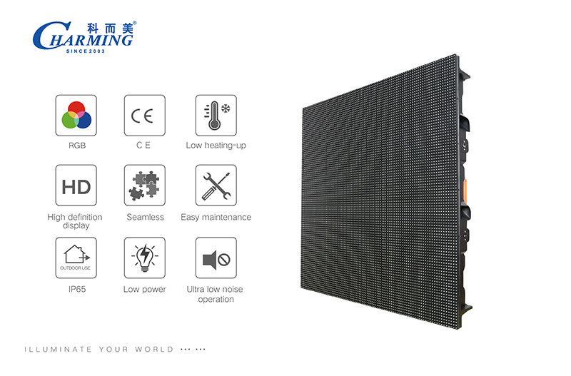 AC 110/220V Outdoor LED Video Wall Display 2K/4K Aluminum Alloy