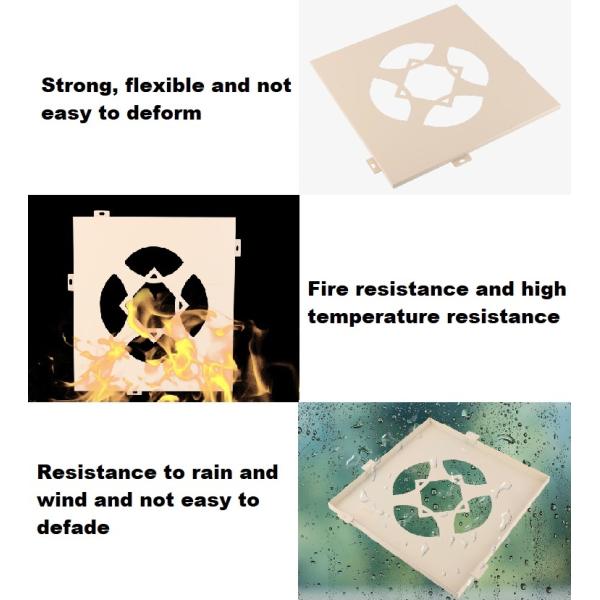 Aluminum Perforated Metal Wall Panels Laser Cut Decorative Perforated Metal Sheet