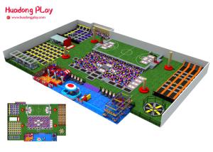 Wholesale Customized Trampoline Center Equipment 70x48.6x5.5m Free Design Multi Zones from china suppliers