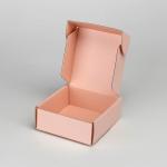 Custom Printed Light Pink Corrugated Subscription Box For Beauty Brands