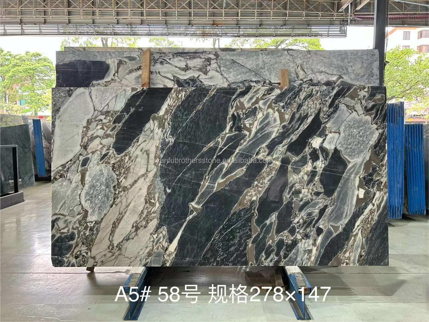 Hot Ocean White/Black Marble Wall and Flooring Tile Design Book Match Marble Elephant White Slab