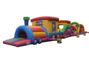 Wholesale Indoor Playground Adult Inflatable Obstacle Course Race Fireproof With Climb Slide from china suppliers