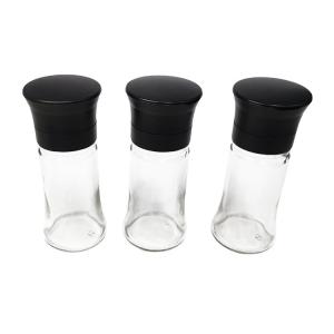 Wholesale Round Glass Spice Black 2 In 1 148.9g 100ml Pepper Salt Mill from china suppliers