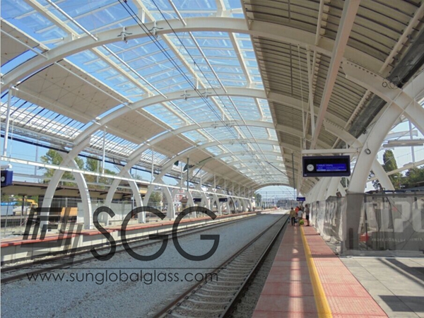 High Quality skylights curved glass roofing