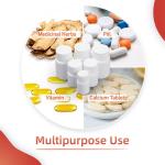120ml Polyethylene Plastic Pill Bottle For Capsules Glossy Surface