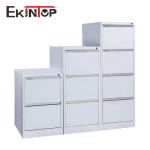 White Steel Lockable 3 Drawer Filing Cabinet Rustproof Waterproof For Office