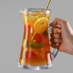 Wholesale 1.4L Water Drinking Bottle Glass Transparent Water Jug Pitcher