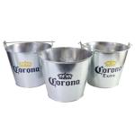 Metal Tin Champagne Bucket Customized Beer And Wine Bucket For Bar