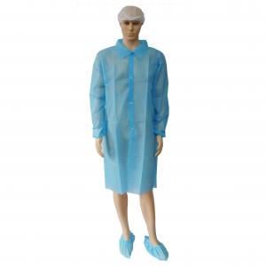 China M Size White Disposable Lab Coat Protective Wear Manufacturing Outlet on sale