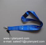Sublimation transfer print lanyard with plastic breakaway buckle